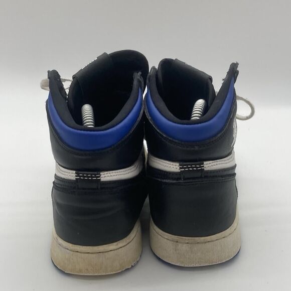 Youth Size 7Y Gs Jordan 1 High Royal Toe Shoe Blue Black Nike Air Retro OG 2020 - Picture 7 of 9